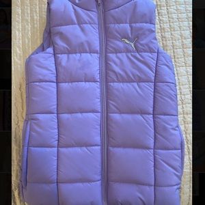 Lilac Puma Puffer Vest